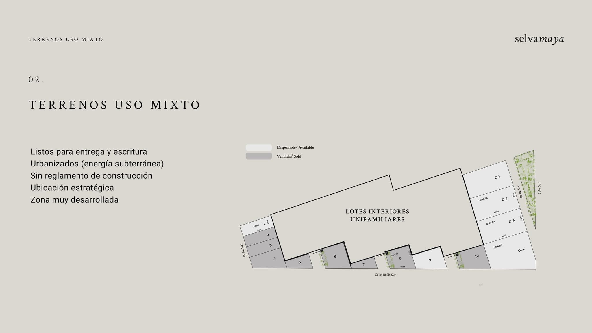 Masterplan · lotes de uso mixto